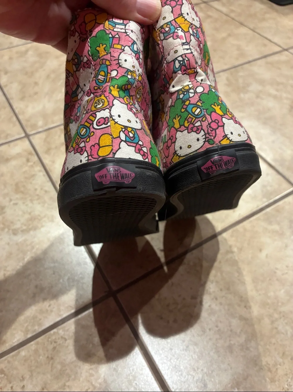 Vans Hello Kitty Pink Multi-Color High-Top Sneakers
